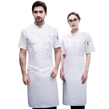 Vêtements de chef à manches courtes