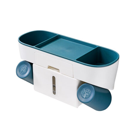 Porte-brosse à dents combiné multifonctions sans perforation poreux