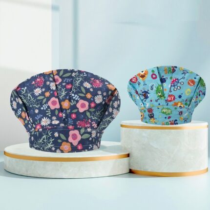 Chapeau noir de cuisine anti-poussière