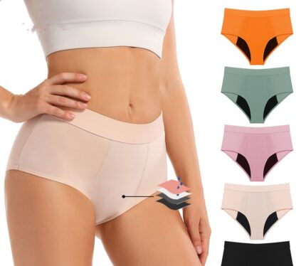 Culotte menstruelle de taille haute respirante